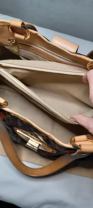 Borsa Louis Vuitton Monogram Beige/Marrone