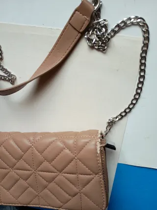 Bolso de hombro polipiel, marron