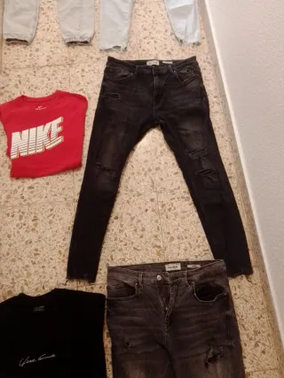 Lote 8 Pantalones Vaqueros (6 largos, 2 cortos)