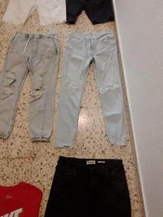 Lote 8 Pantalones Vaqueros (6 largos, 2 cortos)