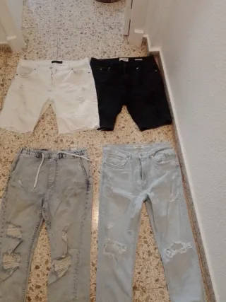 Lote 8 Pantalones Vaqueros (6 largos, 2 cortos)