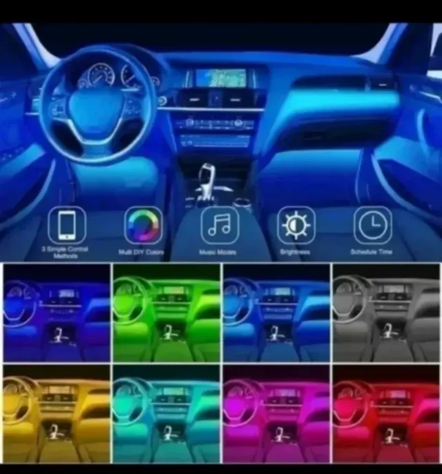 Luces LED Interior Bajos Coche Multicolor
