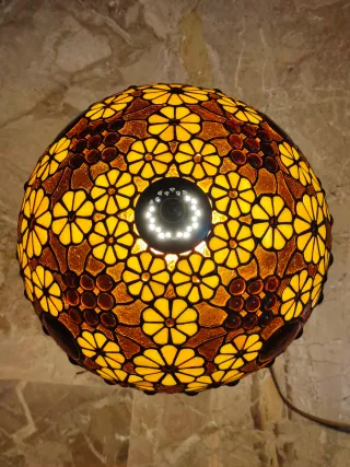 Lampada Tiffany Vetro e Metallo