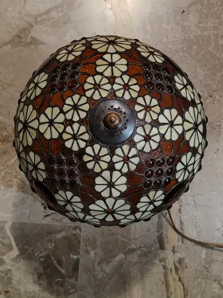 Lampada Tiffany Vetro e Metallo