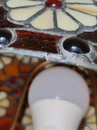 Lampada Tiffany Vetro e Metallo