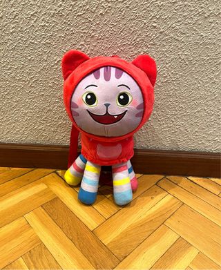 Peluche Mochila La Casa de Muñecas de Gabby. DJ.