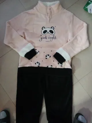 Pigiama invernale donna panda L