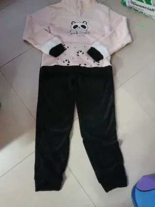 Pigiama invernale donna panda L