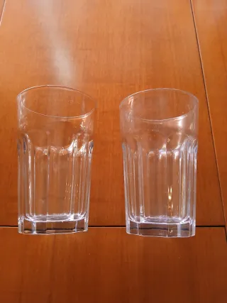 Set di 2 bicchieri d'acqua in cristallo