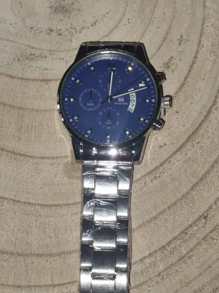 Orologio SHAARMS Uomo Blu e Argento