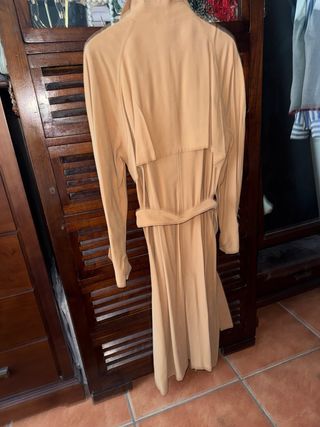 Gabardina Stradivarius Beige Talla L