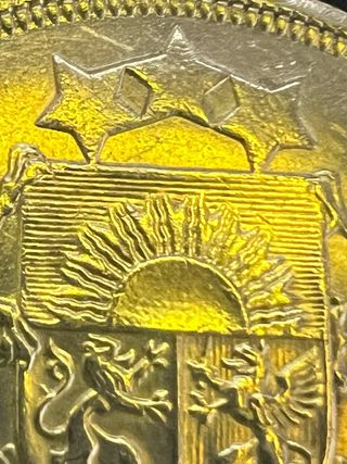 5 Lati Letonia 1931 Plata