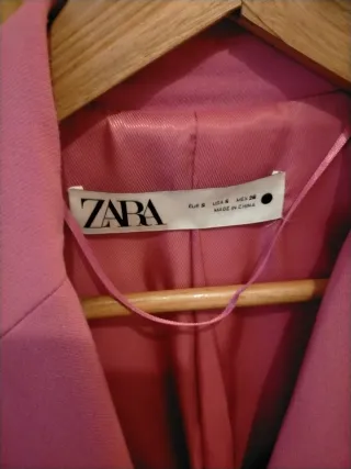 Chaqueta Zara Rosa