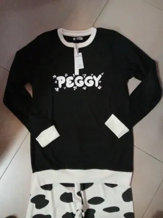 Pigiama donna caldo cotone PEGGY tg L