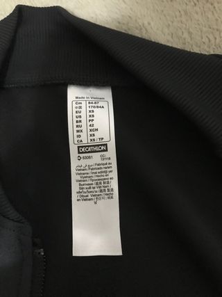 Chaqueta Kipsta Negra Talla Xs