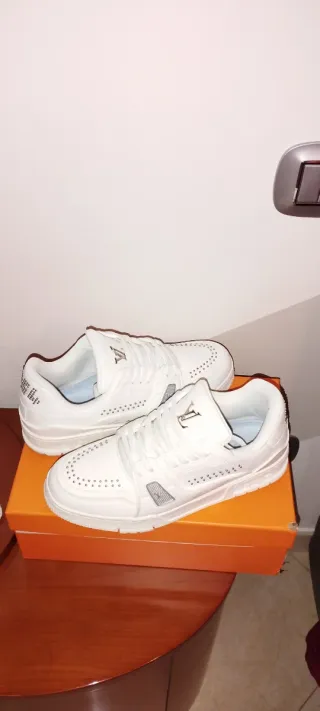 Scarpe Louis Vuitton Bianche e Argento