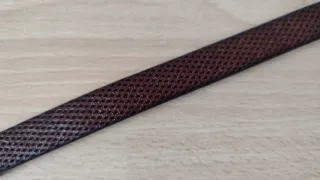 Pulsera hombre cuero marrón con cierre Zamak