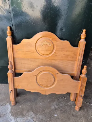 Cabecero de cama de madera 90