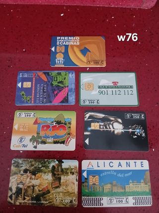 7 Carte Telefoniche Spagna