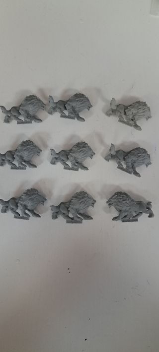Huargos lobo 15mm Warhammer
