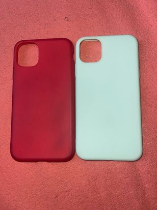 Fundas iPhone 11 (2 unid) la verde nunca se usó