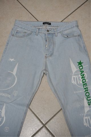 Jeans Azzurro Straight Uomo
