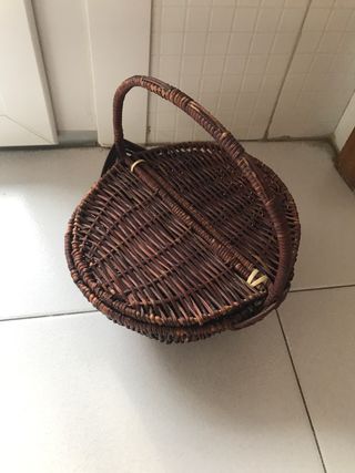 Cesto de mimbre dimensiones: 21x21x21