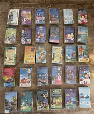 30 Cintas Disney VHS Títulos Mixtos