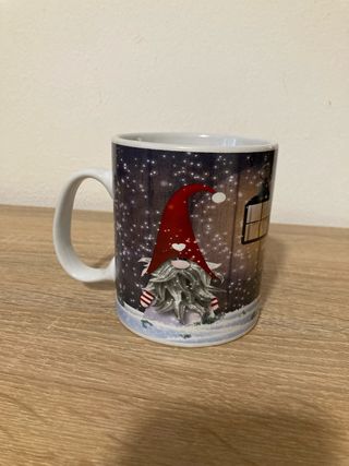 Tazza Natale Elfo Ceramica Multicolor
