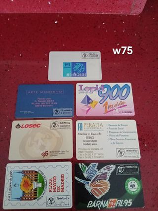 7 Carte Telefoniche Spagna