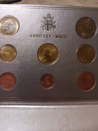 Vaticano 2003 8 monedas 1 céntimo a 2 euros € 8 v