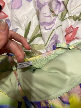 Vestido Bershka S/36 Multicolor