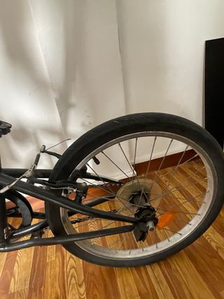Bicicleta plegable B'TWIN negra