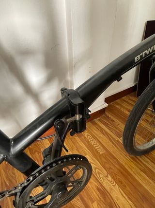 Bicicleta plegable B'TWIN negra