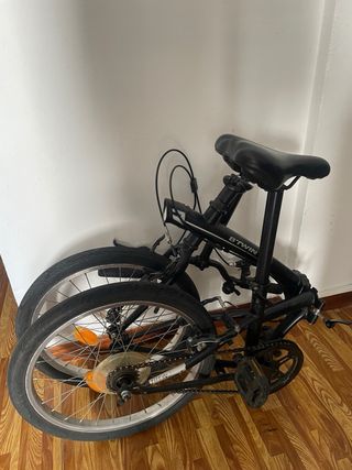 Bicicleta plegable B'TWIN negra