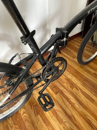 Bicicleta plegable B'TWIN negra