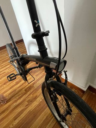 Bicicleta plegable B'TWIN negra