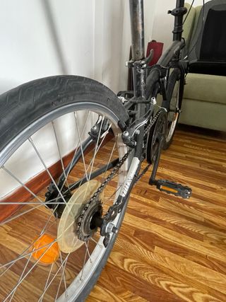 Bicicleta plegable B'TWIN negra