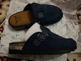 Zuecos Luxury Shoes Azul Marrón