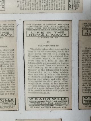 Quadro Militar Marinha Real - 50 Cartões Antigos