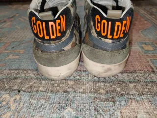 Golden Goose Mid Star Beige/Verde Militare