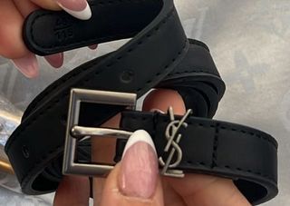 Cintura Saint Laurent Donna Nera