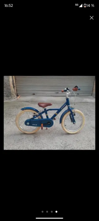 Bicicleta infantil azul