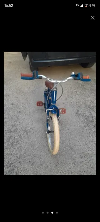 Bicicleta infantil azul