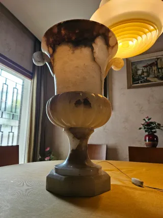 Lámpara Alabastro Macizo Gran Formato