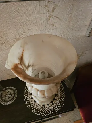 Lámpara Alabastro Macizo Gran Formato