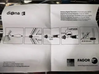 Antena TV digital Fagor Diana C/21-69 16dB NUEVAS!