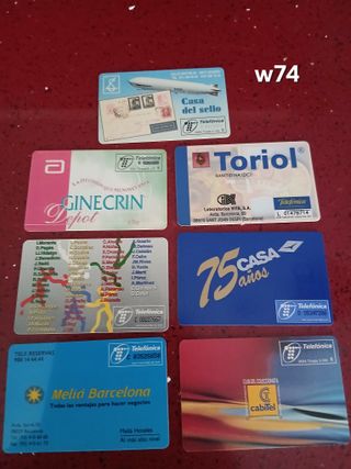 7 Carte Telefoniche Spagna Collezione