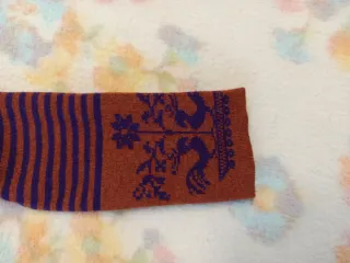 Cardigan Hessnature donna ruggine e viola