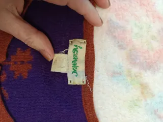 Cardigan Hessnature donna ruggine e viola